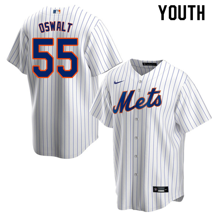 Nike Youth #55 Corey Oswalt New York Mets Baseball Jerseys Sale-White